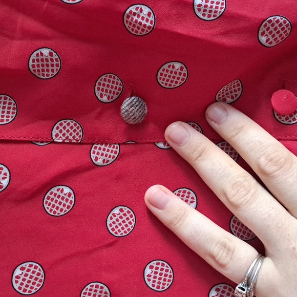 🔥 host pick 🔥 80s red vintage xl dress - polka dot bow tie dress - Extra Large - Picture 12 of 13